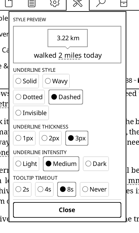 Underline Styles & Preview