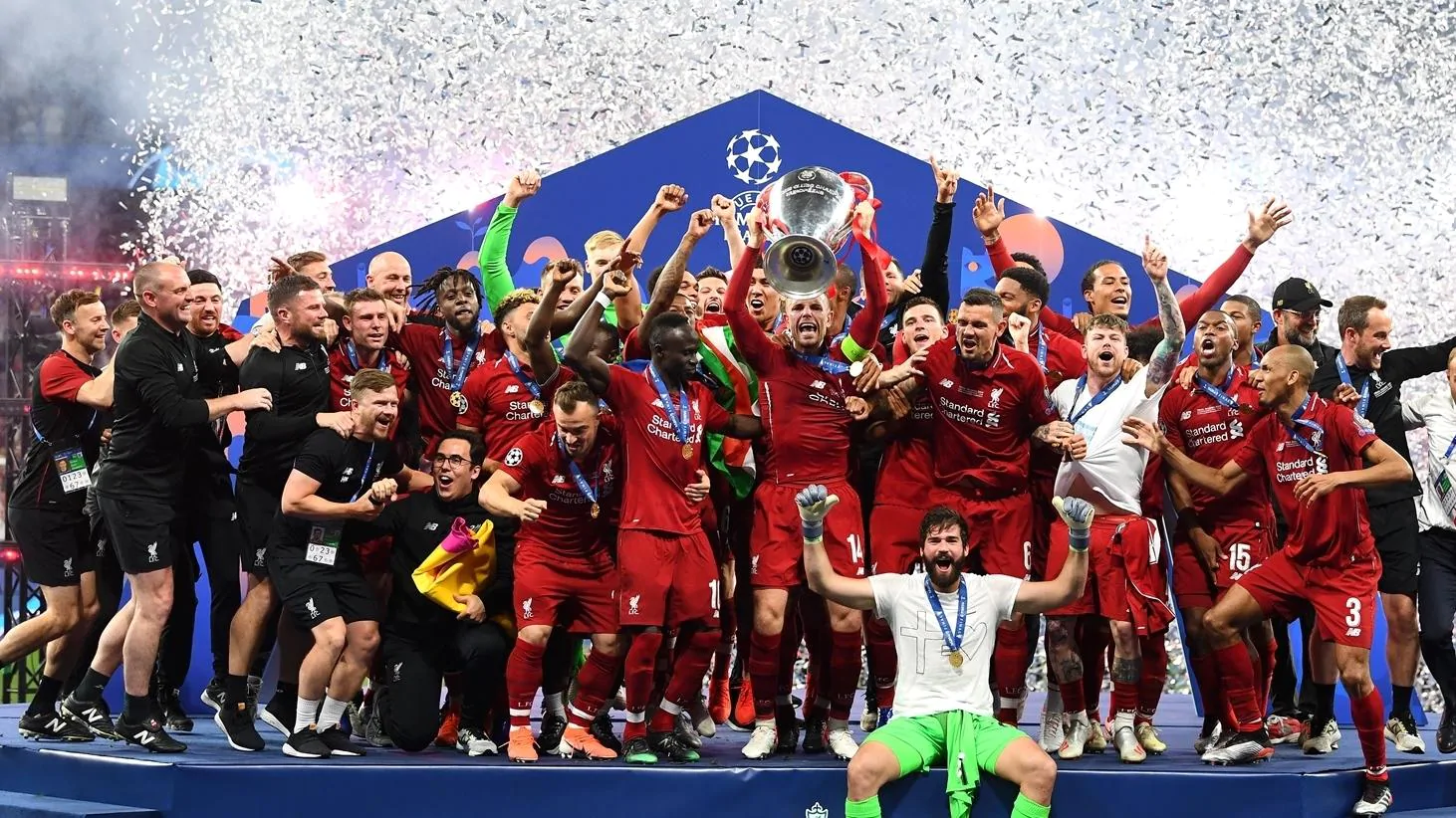 Liverpool Lift The Champions League Trophy