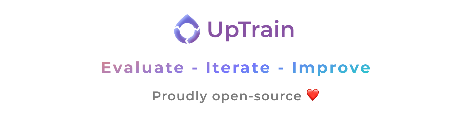 Logo of UpTrain - an open-source platform to evaluate and improve LLM applications