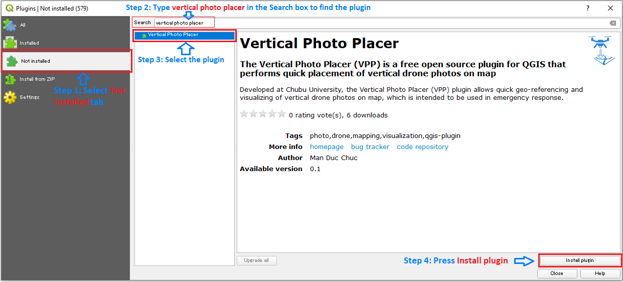 Search and install VPP