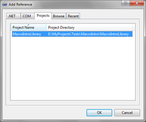 Figure 6. «Add Reference» dialog