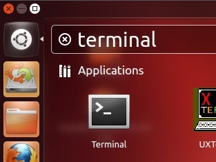 Accessing the Terminal in Ubuntu via Dash