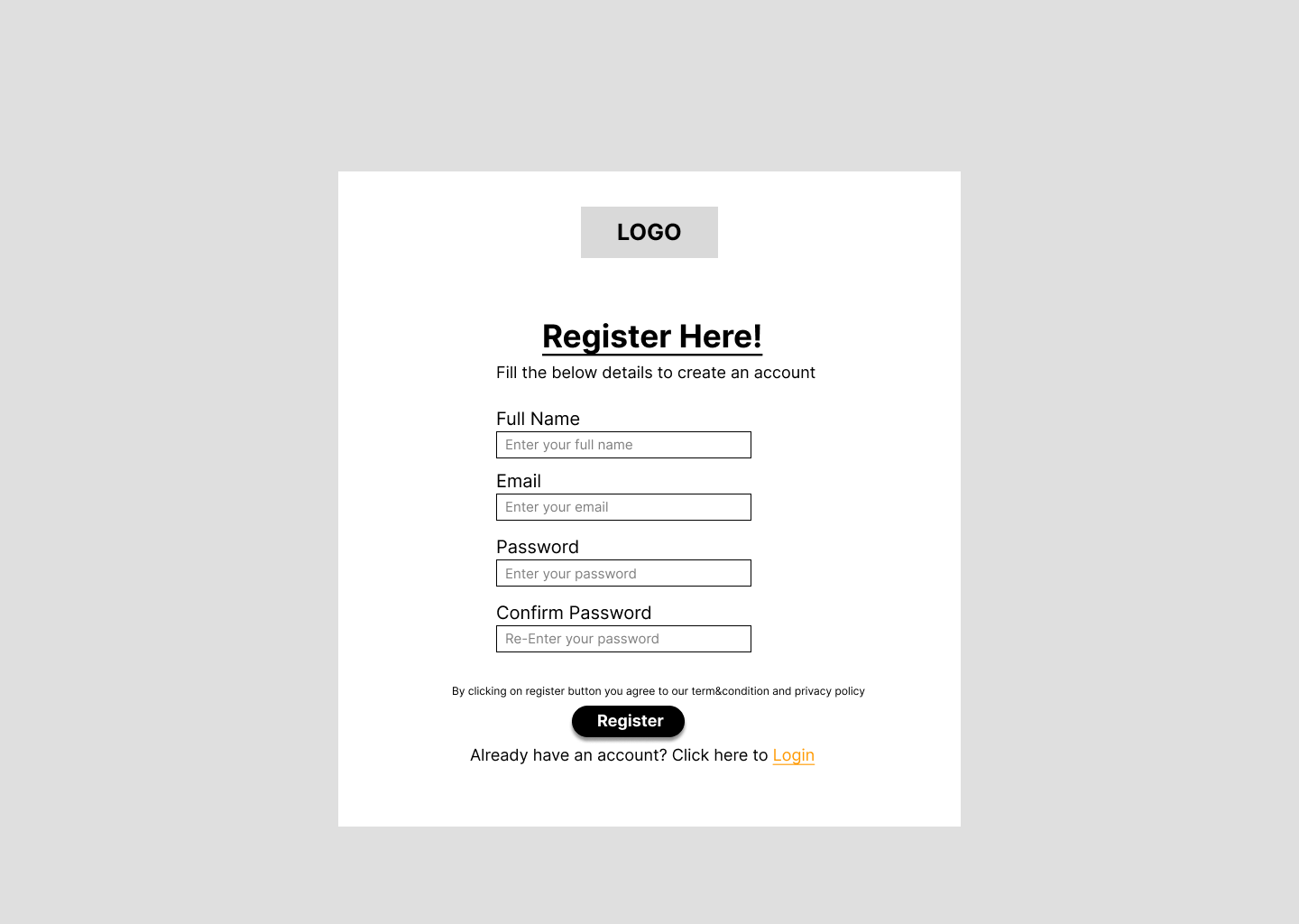 SignUp Page