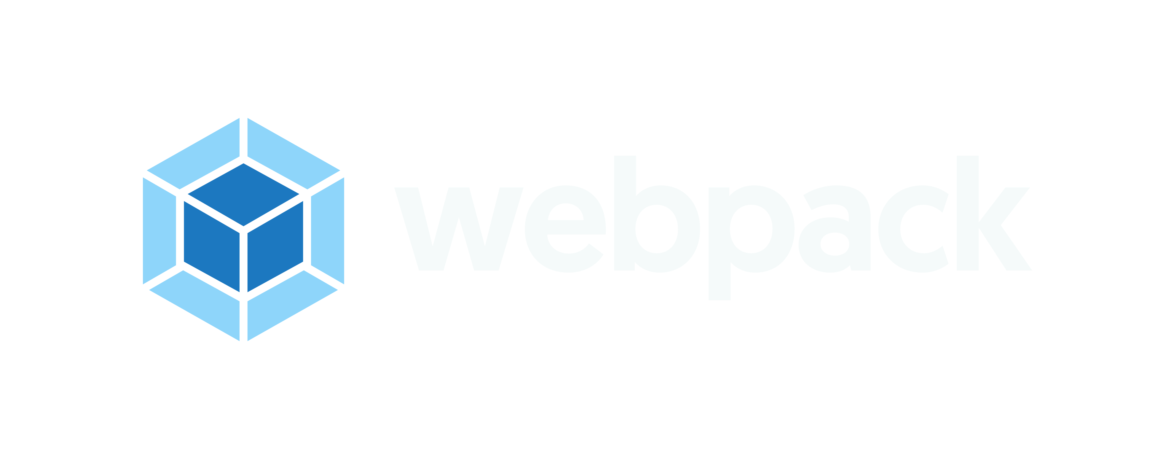 webpack logo default with proper spacing on light background
