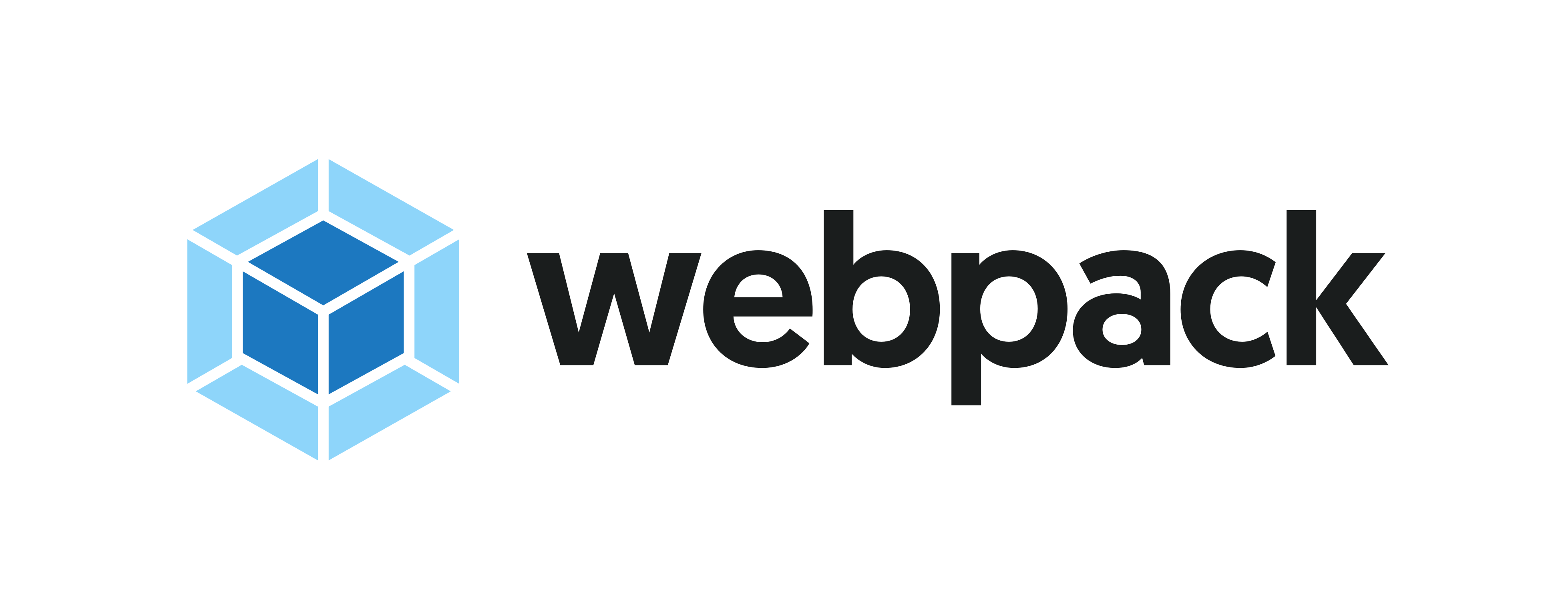 webpack logo default with proper spacing on light background