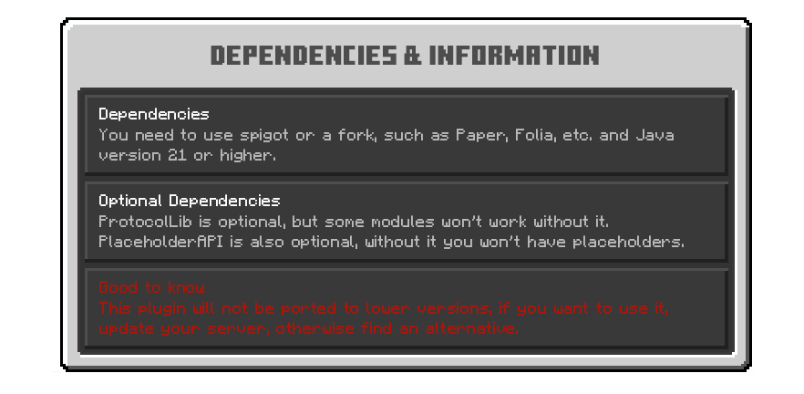 dependencies