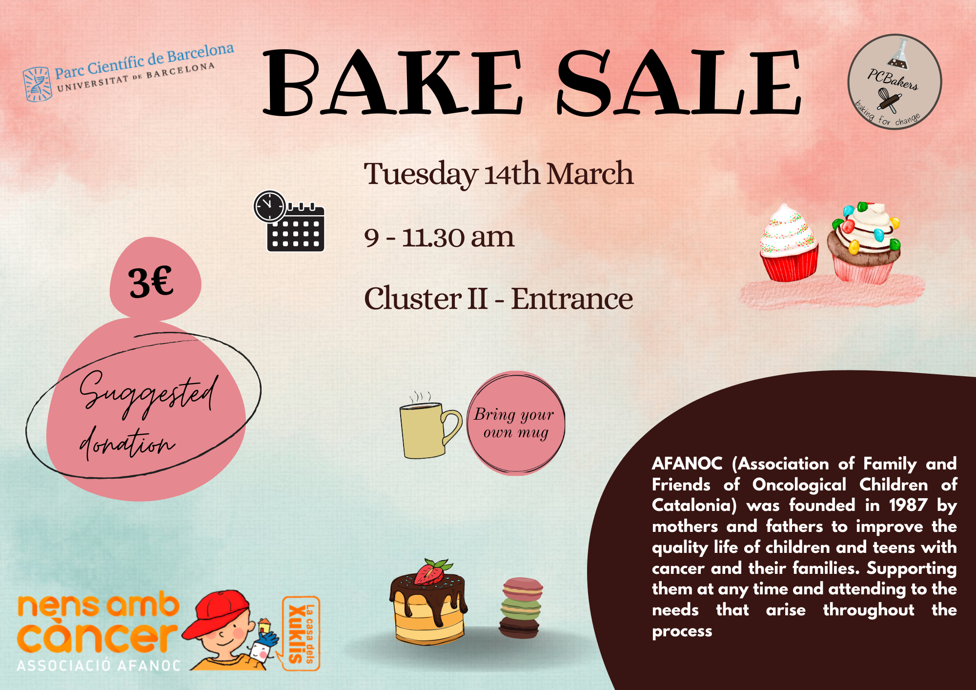 Bake Sale March 14th - AFANOC