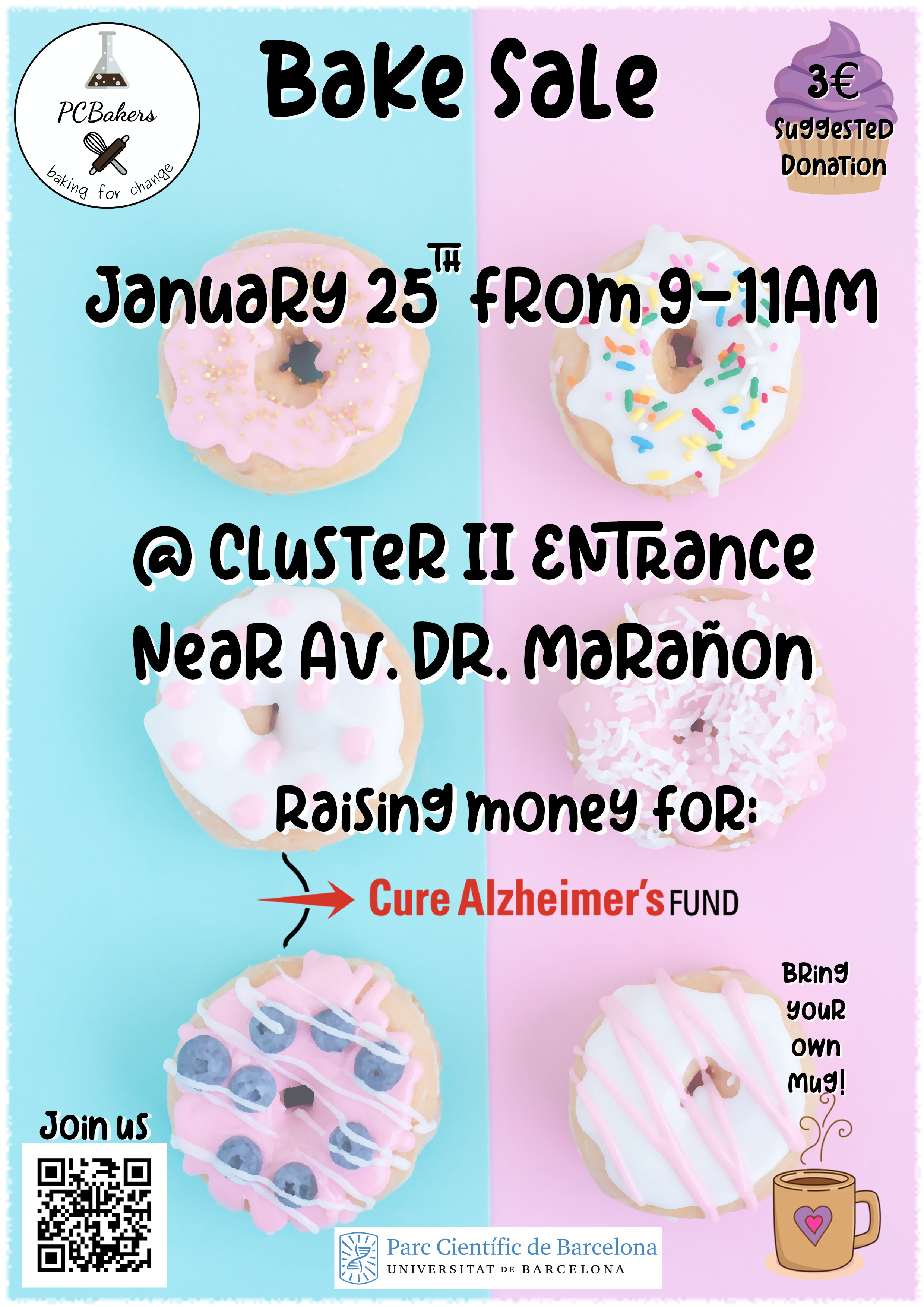 Bake Sale January 25th - Cure Alzheimer's Fund