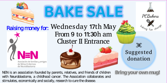 Bake Sale May 17th - Asociación NEN