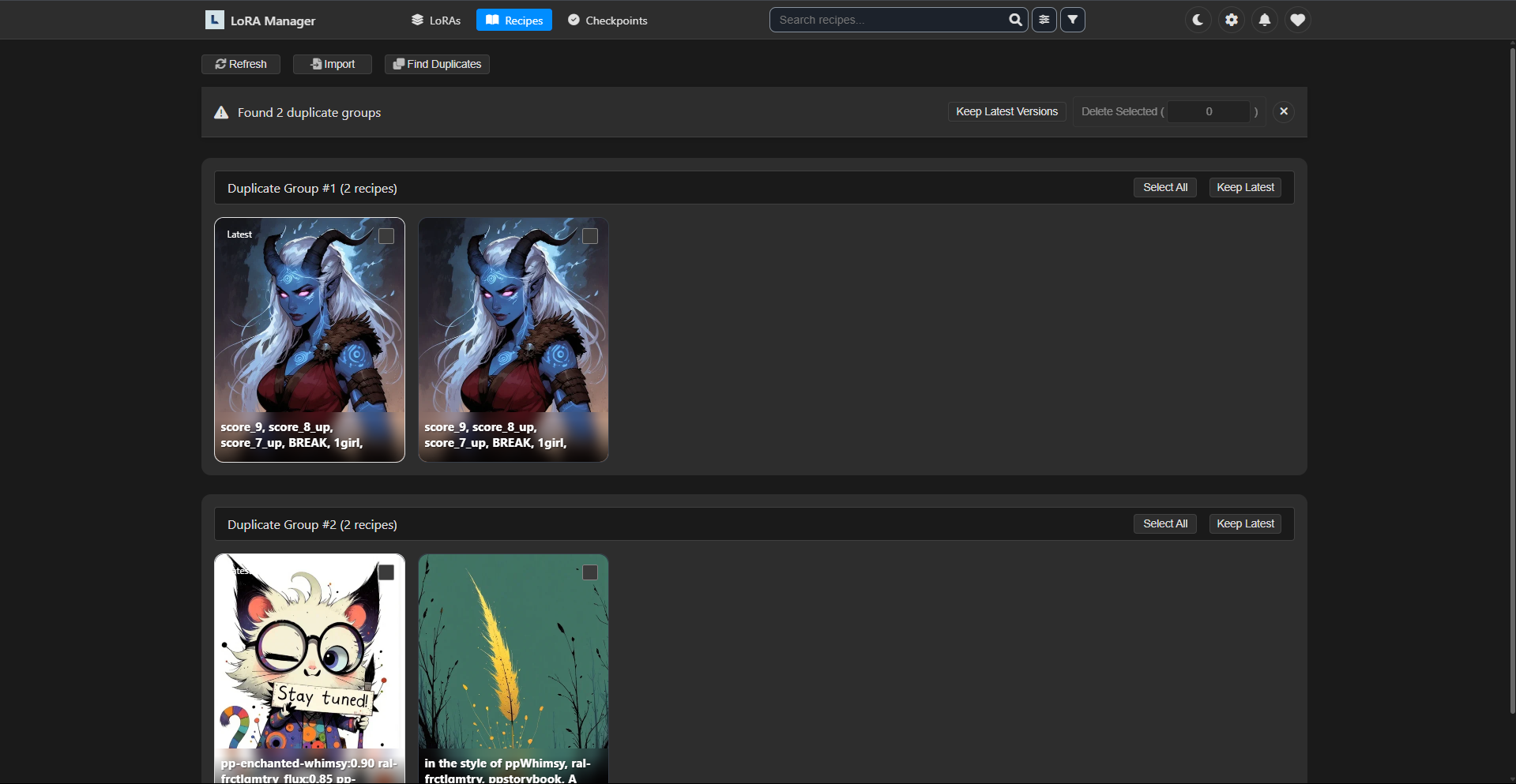 Find duplicates