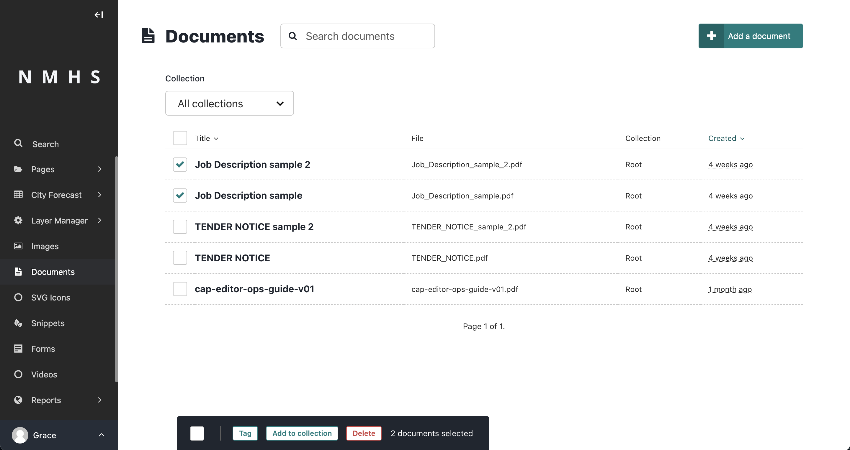 Select Documents