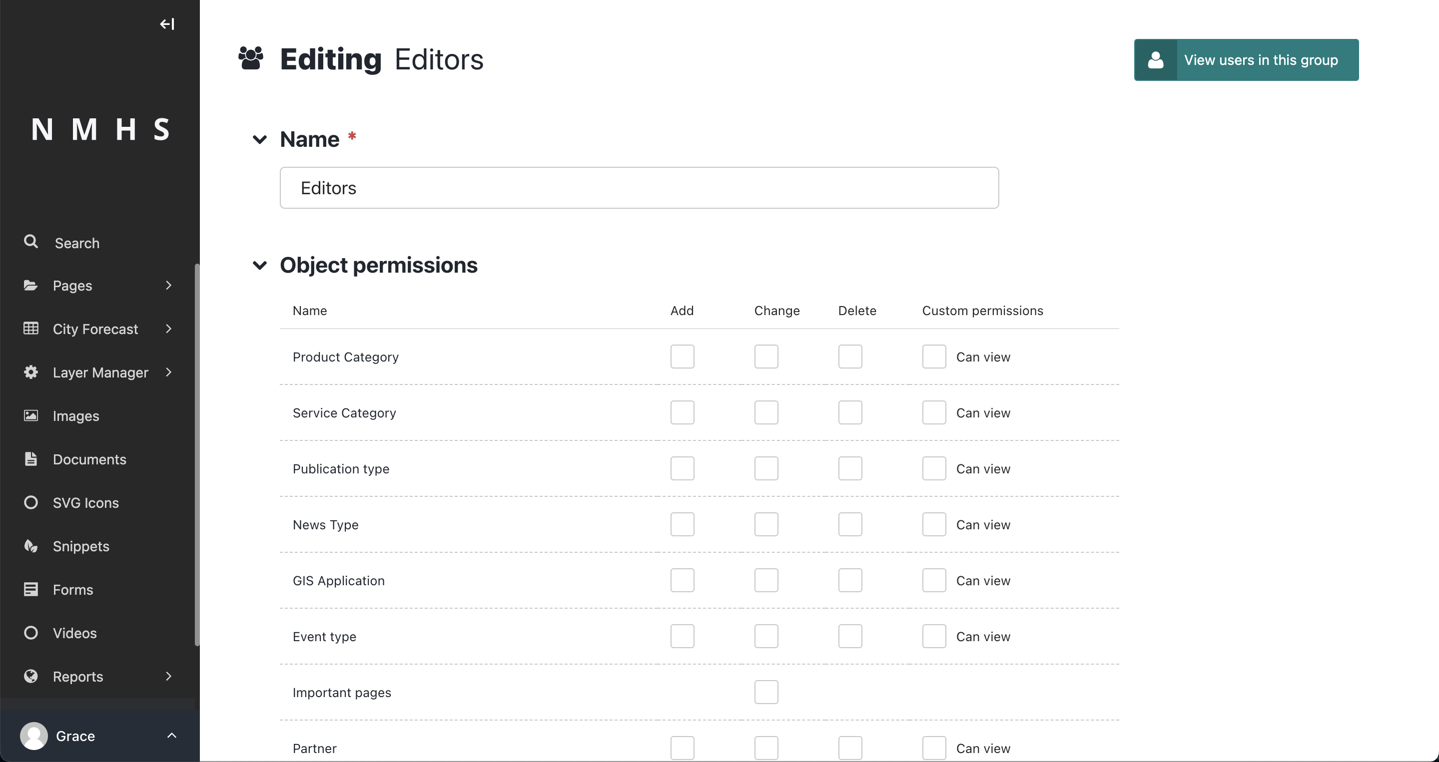 Edit Roles