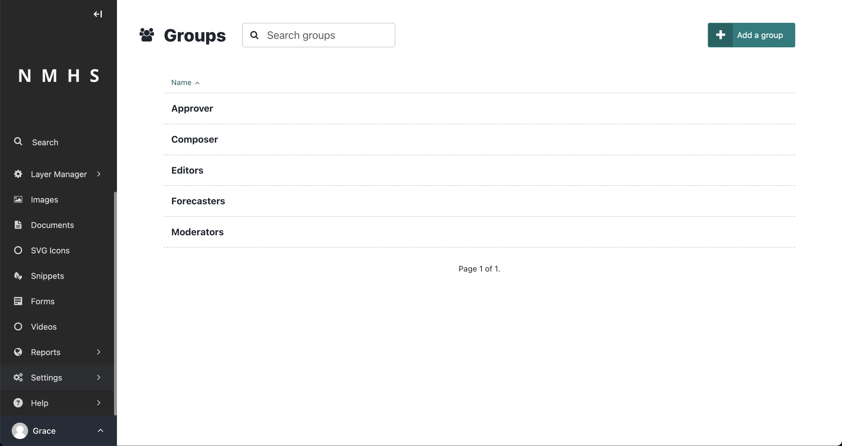 List Roles