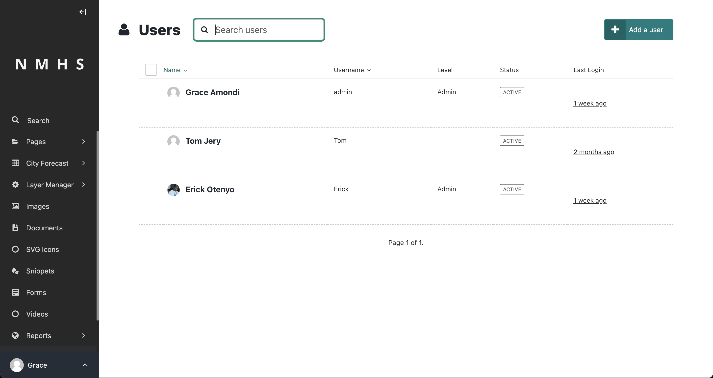 Manage Users