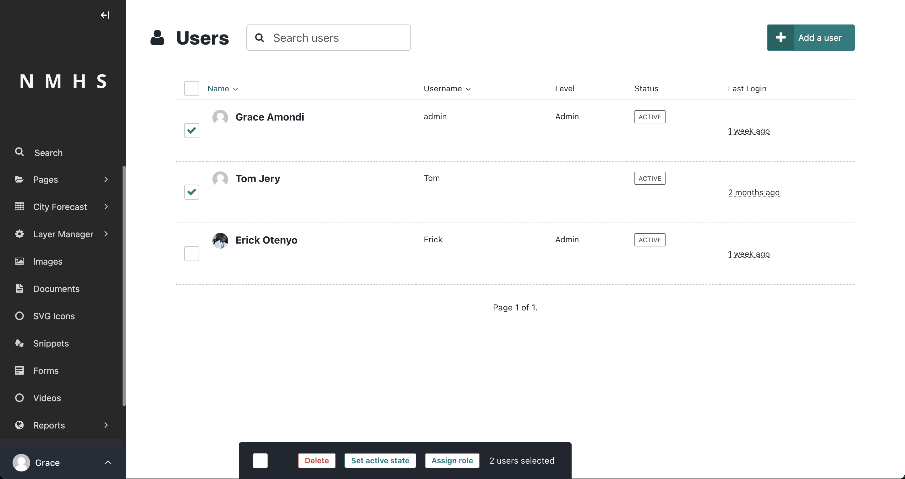Select Users
