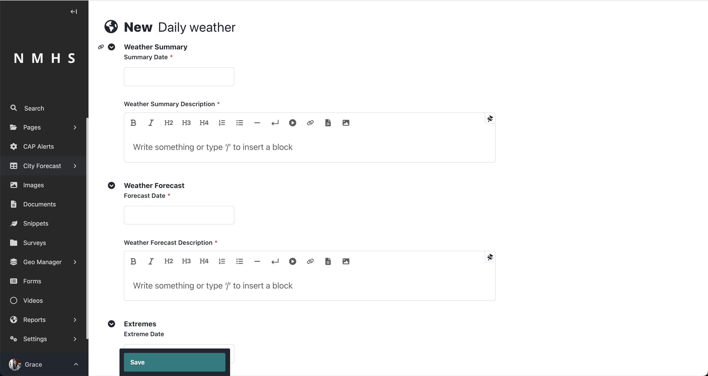 Daily Weather Daily Weather