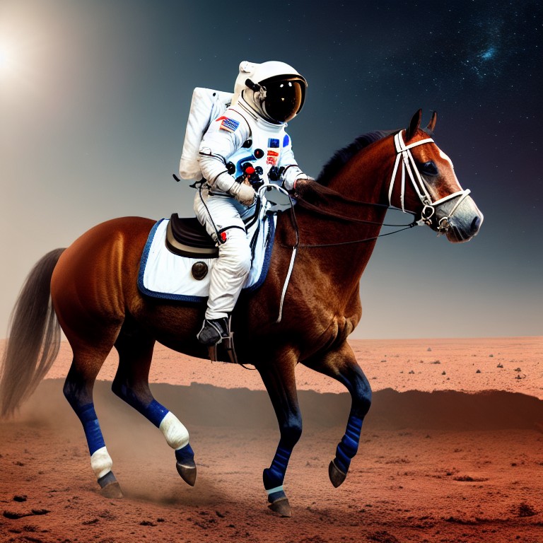 Astronaut on Mars