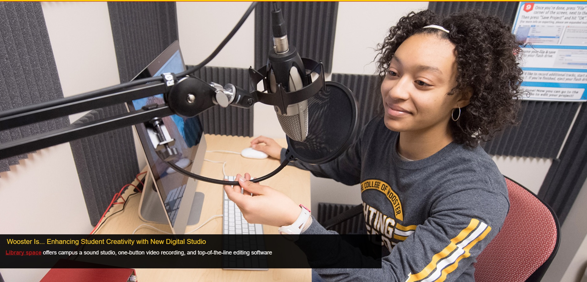 The College of Wooster's feature of the Digital Studio on their website.