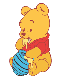 Baby Winnie
         the Pooh Eating Honey