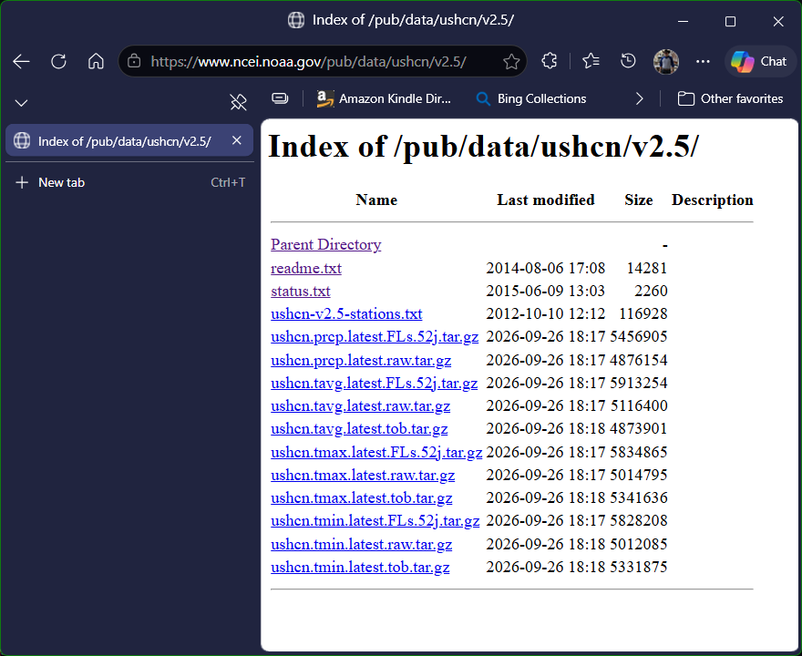 USHCN Web Site