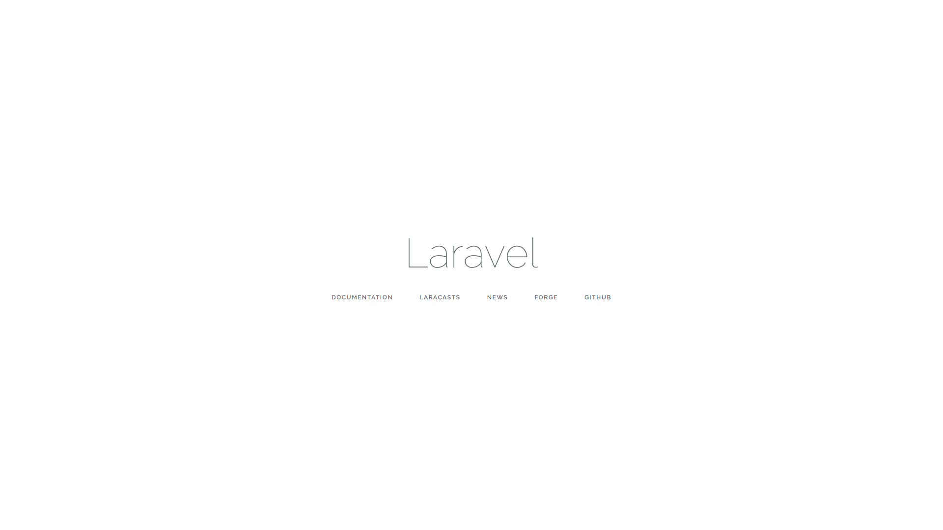 laravel主页