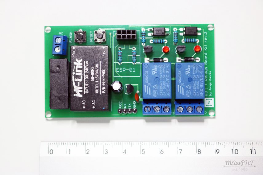 Wifi Relays Board Kit - Top view