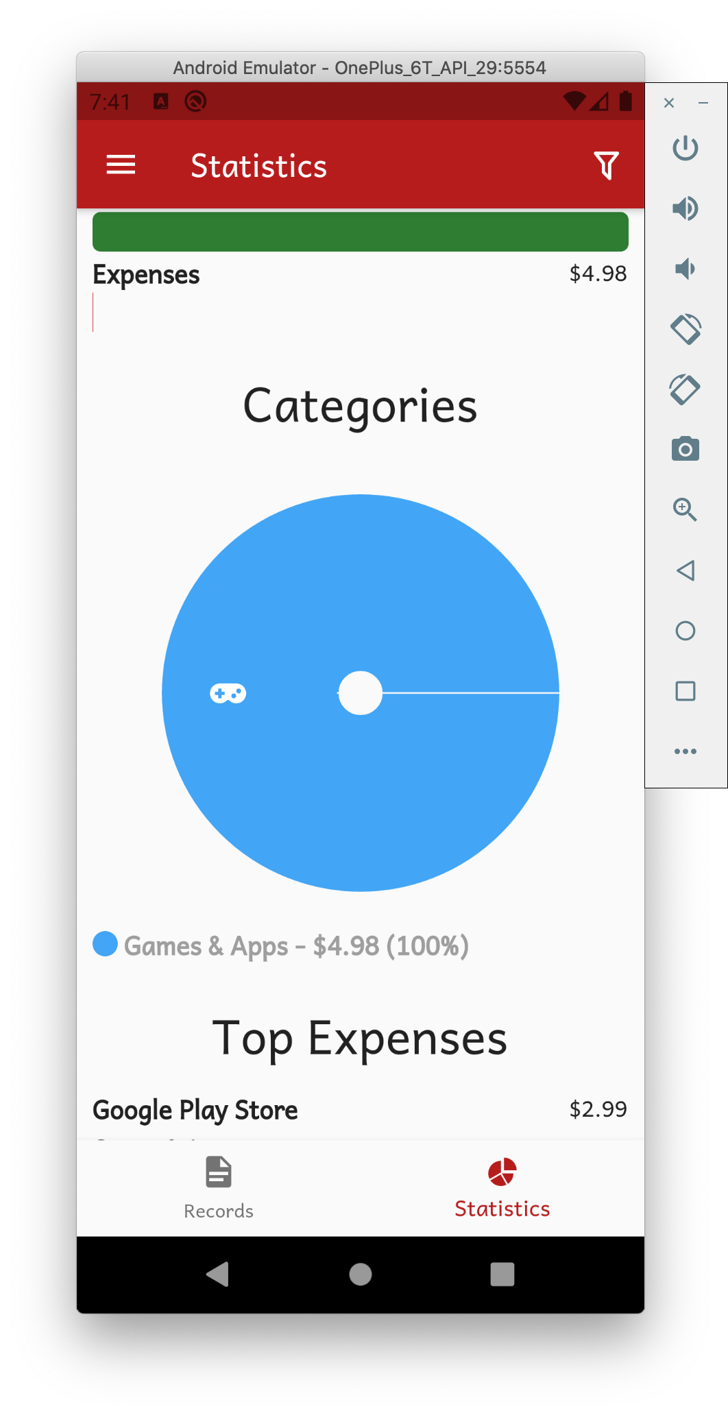 Statistics Categories