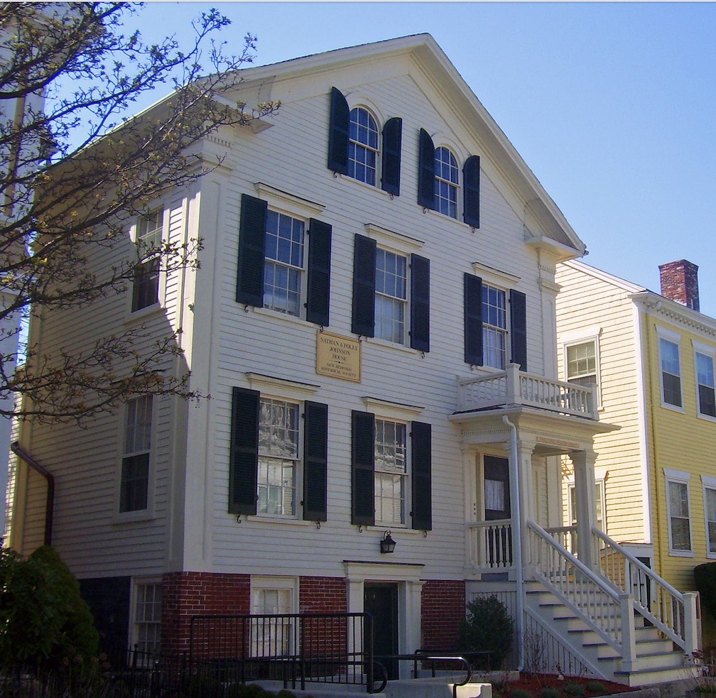 Mary J. "Polly" and Nathan Johnson's home in New Bedford (photo: Daniel Case)