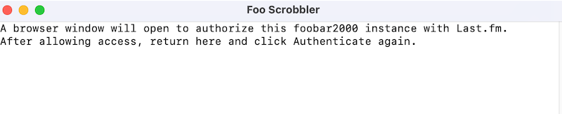 Authentication Notice