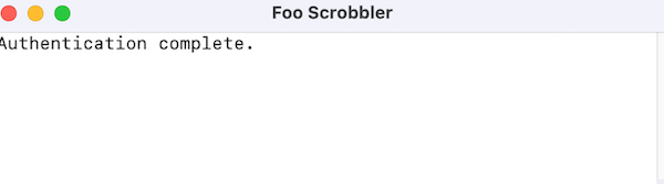 Authentication Confirmation