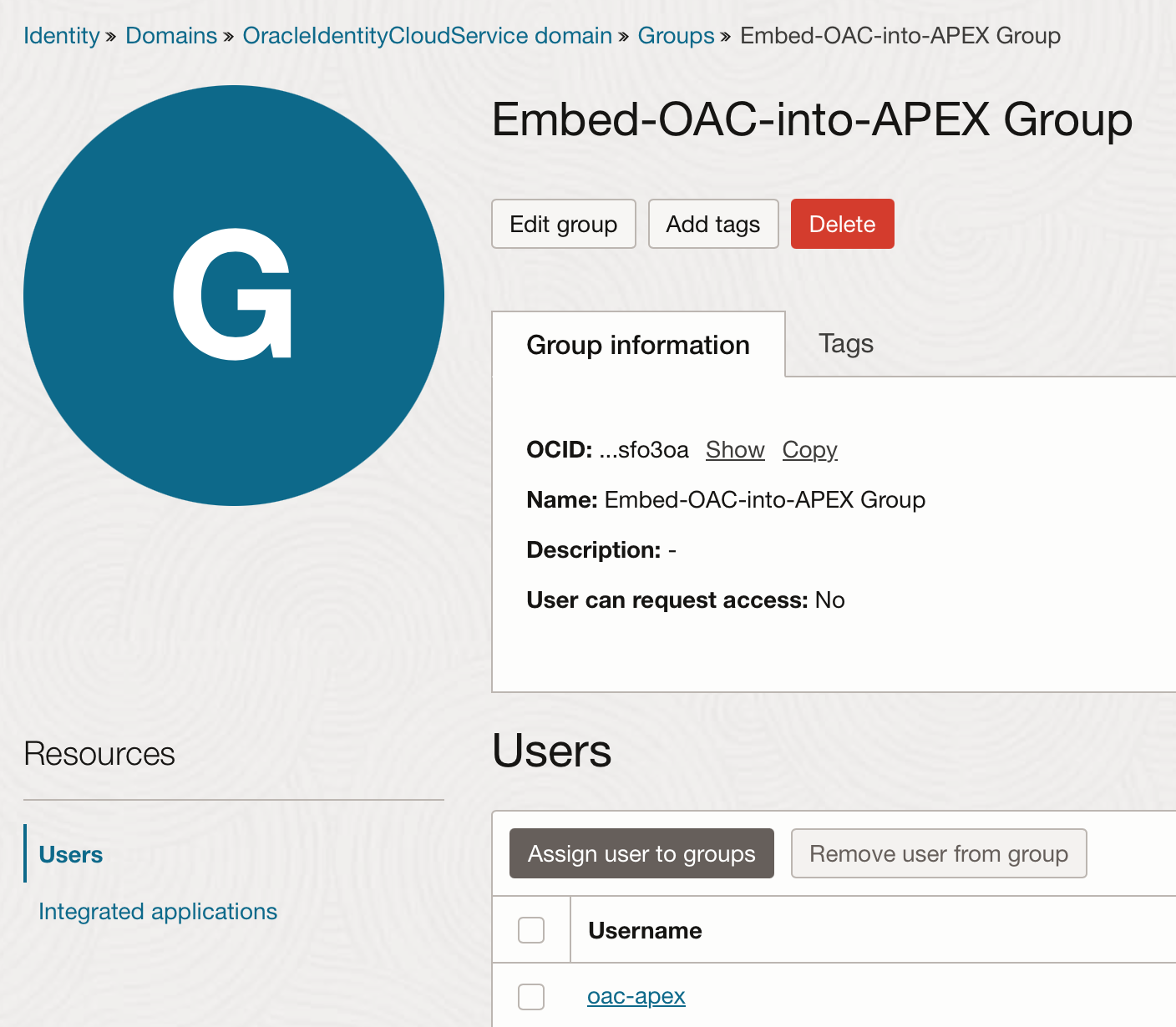 Create a new user group