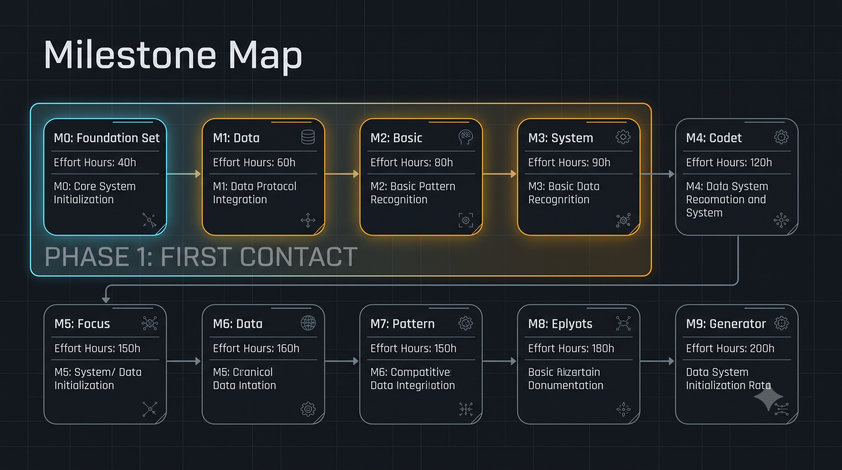 Milestone map