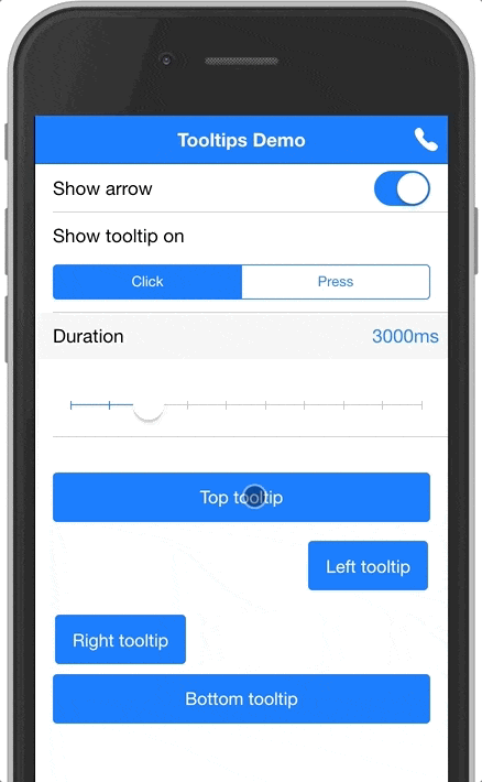 Ionic Tooltips Demo